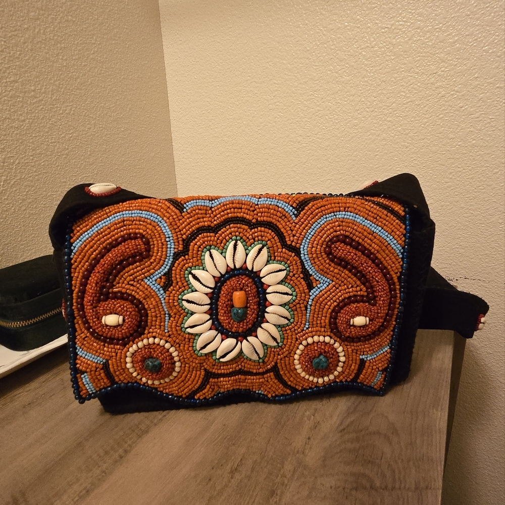 Beaded Crossbody Bag